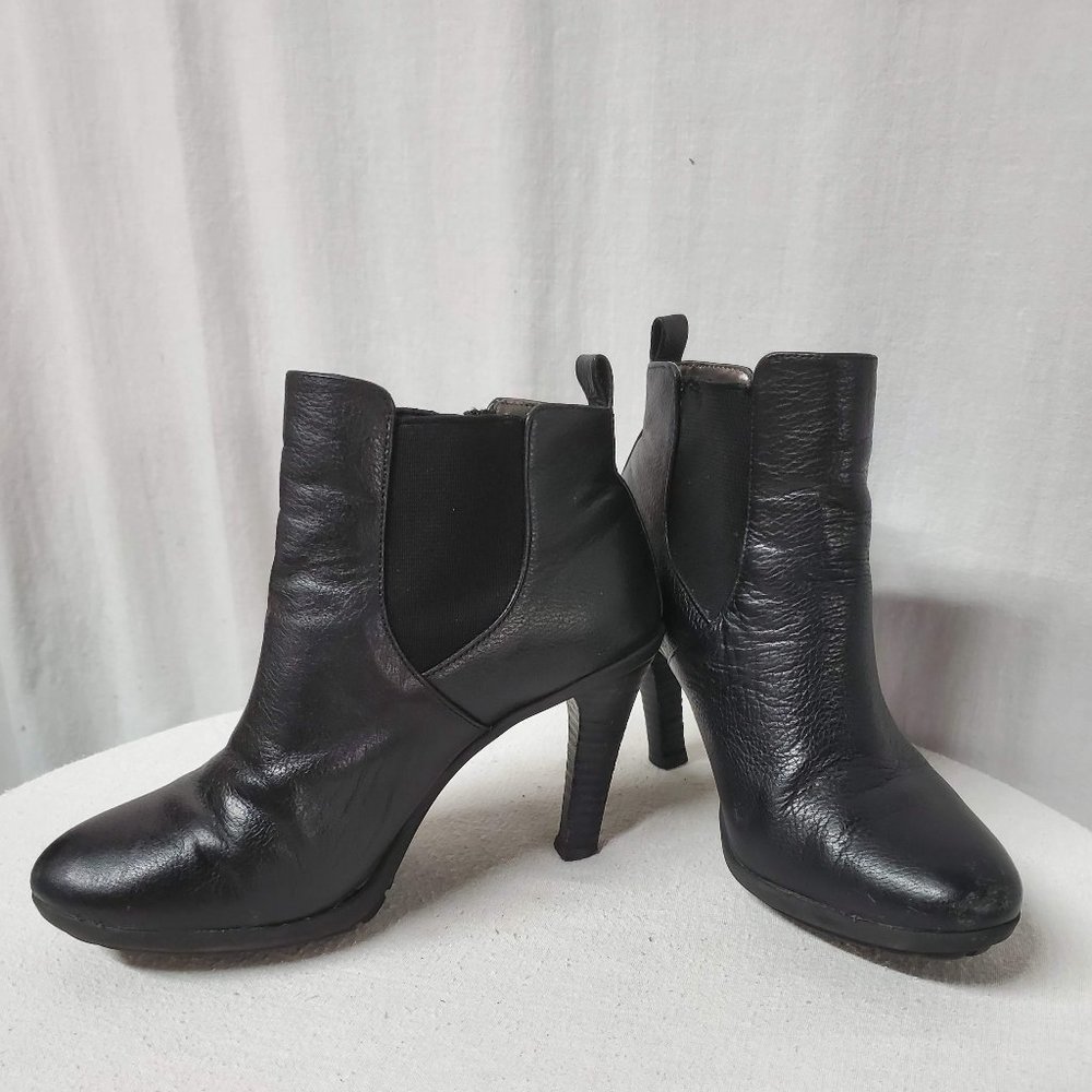 Tahari black booties